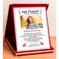 Fotoğraflı Plaket