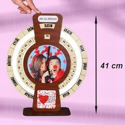 Fotoğraflı Takvimli Saat