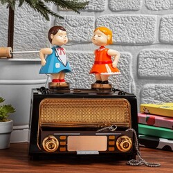 Nostaljik Radyo Görünümlü Müzik Kutusu