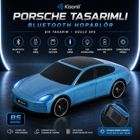 Porsche Görünümlü Bluetooth Hoparlörlü