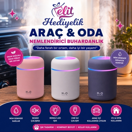 Araç ve Oda Nemlendiricisi Buhardanlık