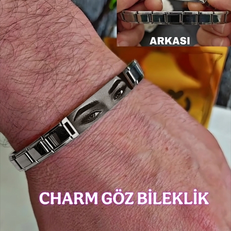 Charm Göz Baskılı Bileklik