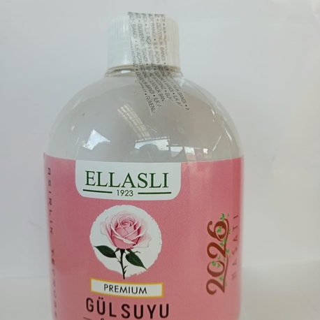 premium saf doğal gül suyu 500ml kapaklı pet şişe 