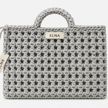 Grey Beach Bag