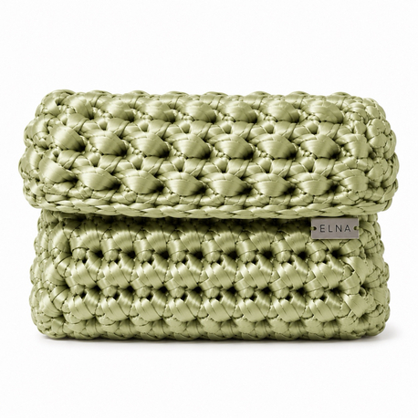 Green Satin Clutch