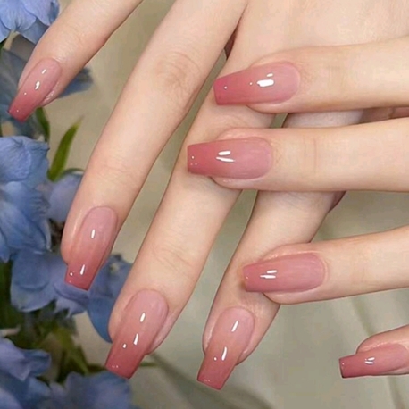 Pembe ombre 24 lu takma tırnak seti 