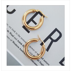 Elpis Basic Hoop | Halka Küpe - Çelik 