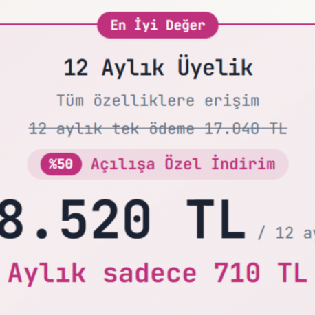 İNGİLİZCEPRO 12 Aylık Üyelik
