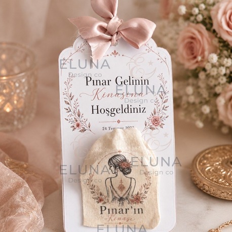 Kese Detaylı Kına Hediyelik (25 adet)
