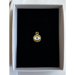 mavi beyaz göz charm