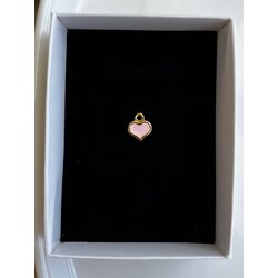 küçük pembe kalp charm
