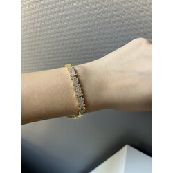 VİP Taşlı Gold Bileklik