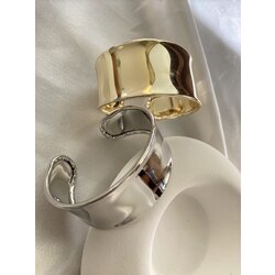 Düz Kalın Marka Bileklik Gold