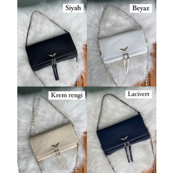 Zadig Voltaire Rock Clutch Gümüş Large 