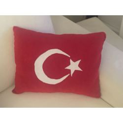 Türk bayrağı yastık