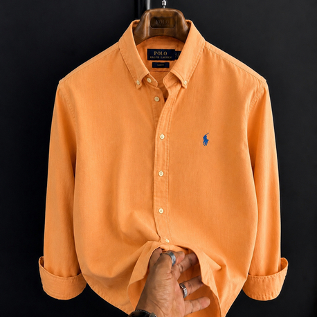 Polo Ralphlauren-Orange-Keten Kumaş Gömlek-Yazlık