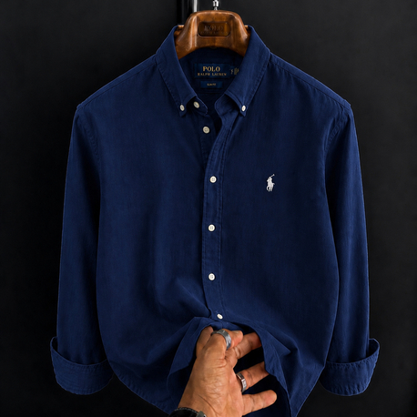 Polo Ralphlauren-Lacivert-Keten Kumaş Gömlek-Yazlık
