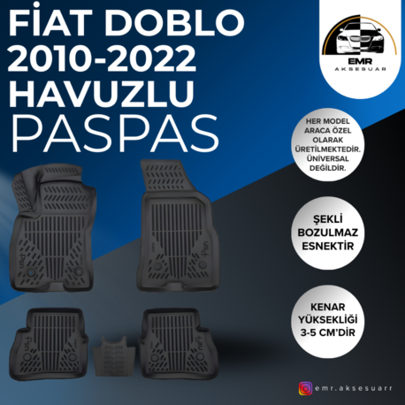 FİAT DOBLO GENİŞ AİLE 2010-2022 HAVUZLU PASPAS