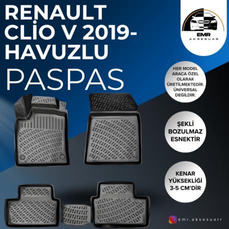 RENAULT CLİO 5 2019- HAVUZLU PASPAS