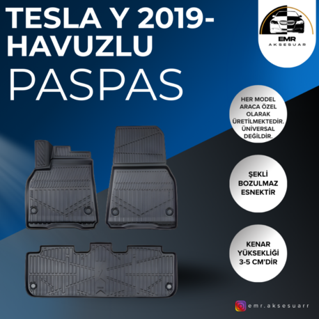 TESLA MODEL Y 2019- HAVUZLU PASPAS