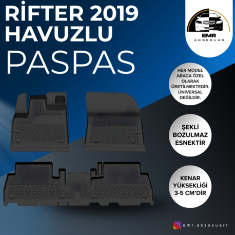 PEUGEOT RİFTER 2019- HAVUZLU PASPAS
