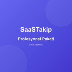SaaSTakip Profesyonel Paketi - Yıllık