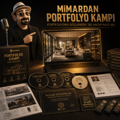 Mimardan Canlı Portfolyo Kampı | 23 Haziran 2026 | 5 Hafta · 30 Canlı Ders