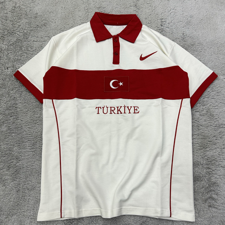 Türkiye polo yaka t-shirt beyaz