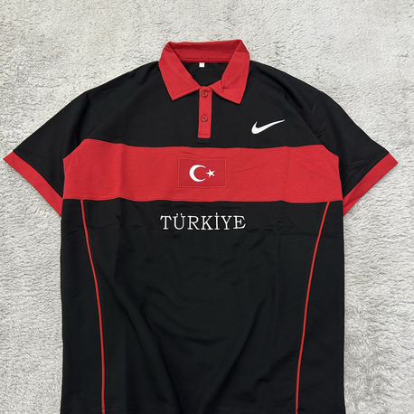 Türkiye polo yaka t-shirt siyah