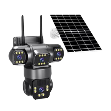 O-Kam Pro-6060 4g 9mp Dual Lens Güneş Panelli Solar Kamera     