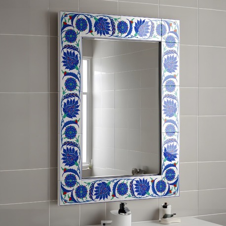 Perforated Stencil 10 x 60 cm. - Mirror Frame Pattern, Hatayi Motif Tile Pattern