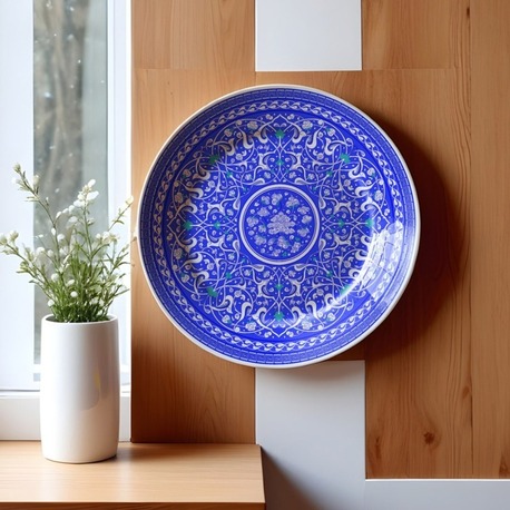 Perforated Stencil 40 cm. - Baba Nakkaş 1480 Classic Iznik Rumi Hatayi Tile Plate Pattern