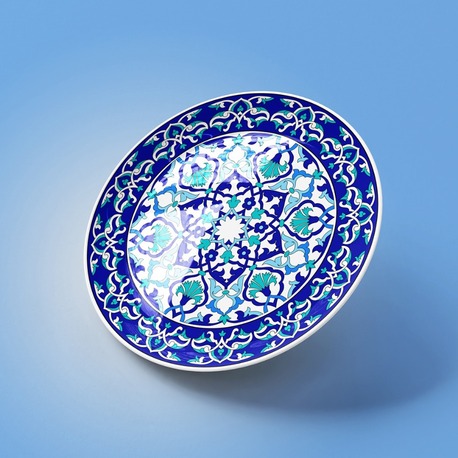 Perforated Stencil 35 cm. - Rumi Carnation Motif Tile Pattern