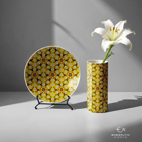 Perforated Stencil 40x33 cm. - Unit Repeat Continuous Motif / Ulama Tile Plate / Tile Pattern