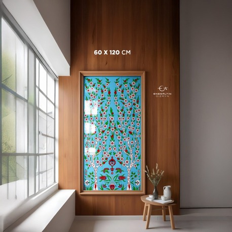 Perforated Stencil 60x120 cm. MAXI SIZE - Tile Pattern with Tree of Life Motif