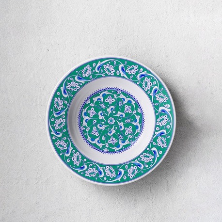 Perforated Stencil 40 cm. - İznik Baba Nakkaş Lotus Rumi Motif Tile Plate Pattern