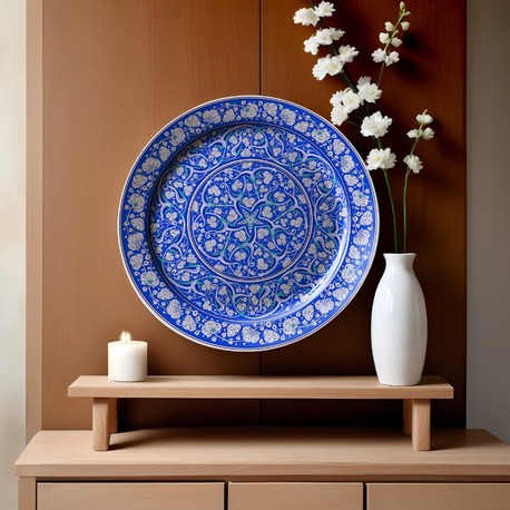 Perforated Stencil 40 cm. - Baba Nakkaş 1510 Rumi Lotus Motif Tile Plate Pattern