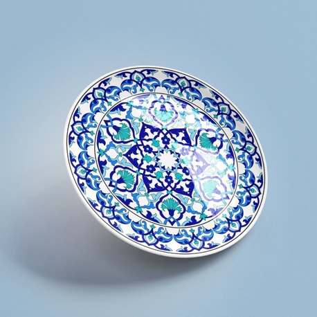 Perforated Stencil 30 cm. - Rumi Carnation Motif Tile Pattern
