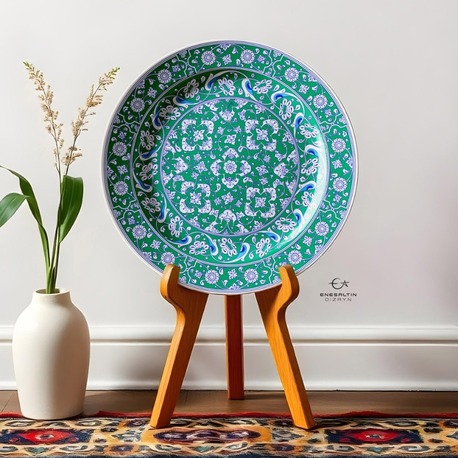 Perforated Stencil 40 cm. - 15th century Classic Iznik Medium Border Lotus Hatayi Tile Pattern