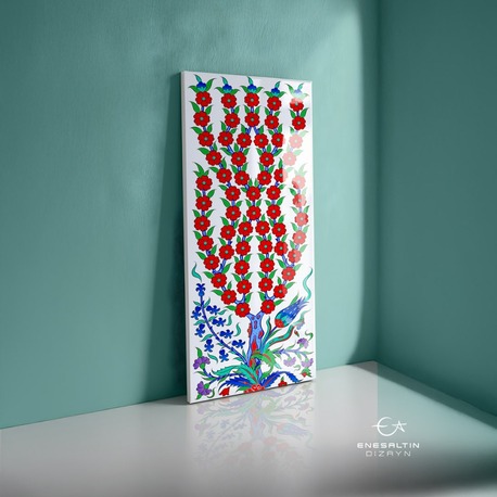 Perforated Stencil Pattern 12 x 30 cm - Tree of Life Motif Tile Pattern