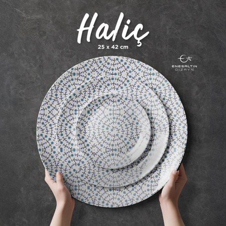 Perforated Stencil 25 x 42 cm. - Seamless Haliç Plate / Tile Pattern