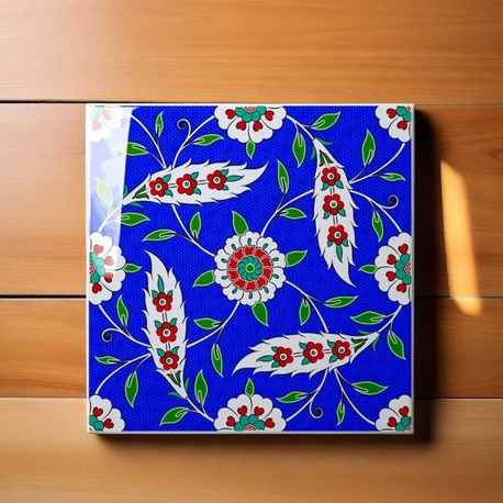 Perforated Stencil 20 x 20 cm – Ulama Dagger Leaf Claw Tile Pattern
