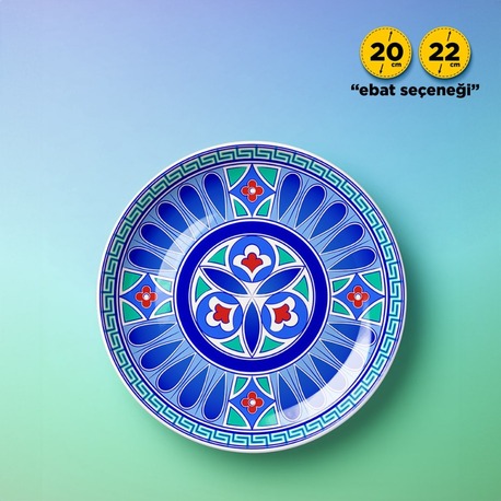 Perforated Stencil - Beyliks Period Passionflower Tile Plate Pattern