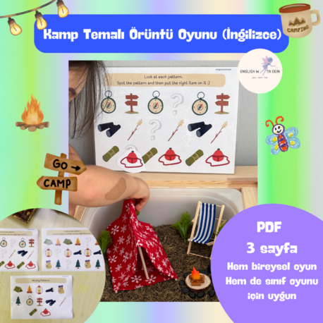 Kamp Temalı Örüntü Oyunu (İngilizce)