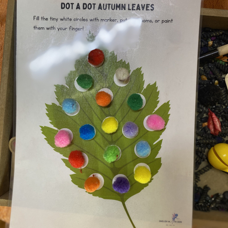  Autumn Leaves: Dot a Dot Activity 