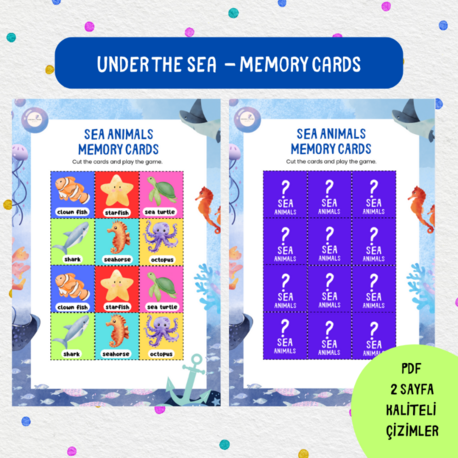 UNDER THE SEA - MEMORY CARDS (PDF)