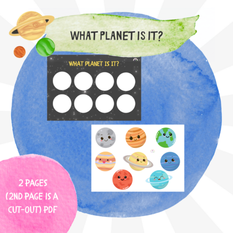 WHAT PLANET IS IT? – Cut & Match Uzay Etkinliği (PDF)