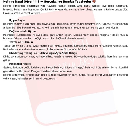 B1 SEVİYE ( Orta seviye  )İNGİLİZCE KELİME LİSTESİ + QR KODLU DİNLEME