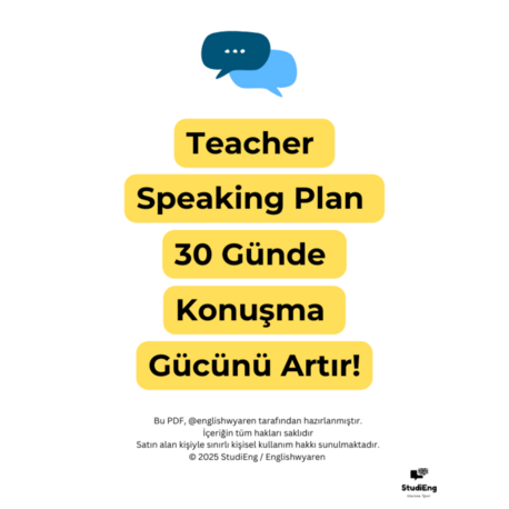 Teacher Speaking Plan - Kendi Kendine (PDF)