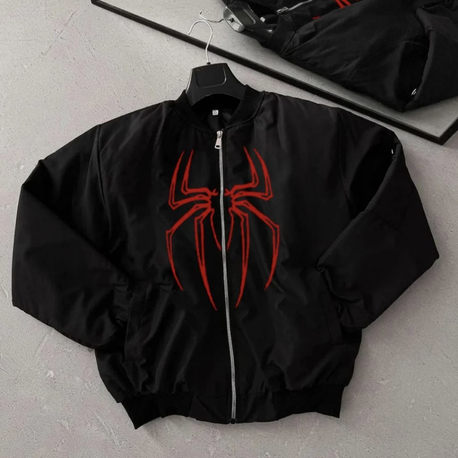 Urban Spider Siyah Bomber Ceket